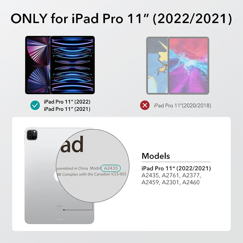 ESR HALOLOCK PROJECT ZERO SLIM & FLEXIBLE BACK CASE IPAD PRO 11 4TH GEN / 3RD GEN 2021