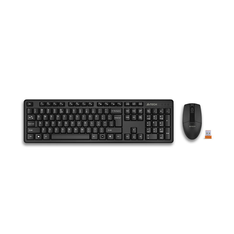 A4Tech 3330N | 3330NS Wireless Desktop - Black - Keyboard & Mouse