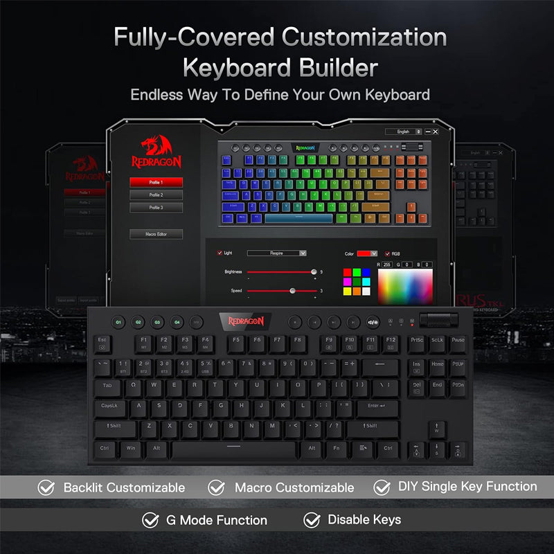 K621 Redragon Wireless Mechanical Gaming Keyboard