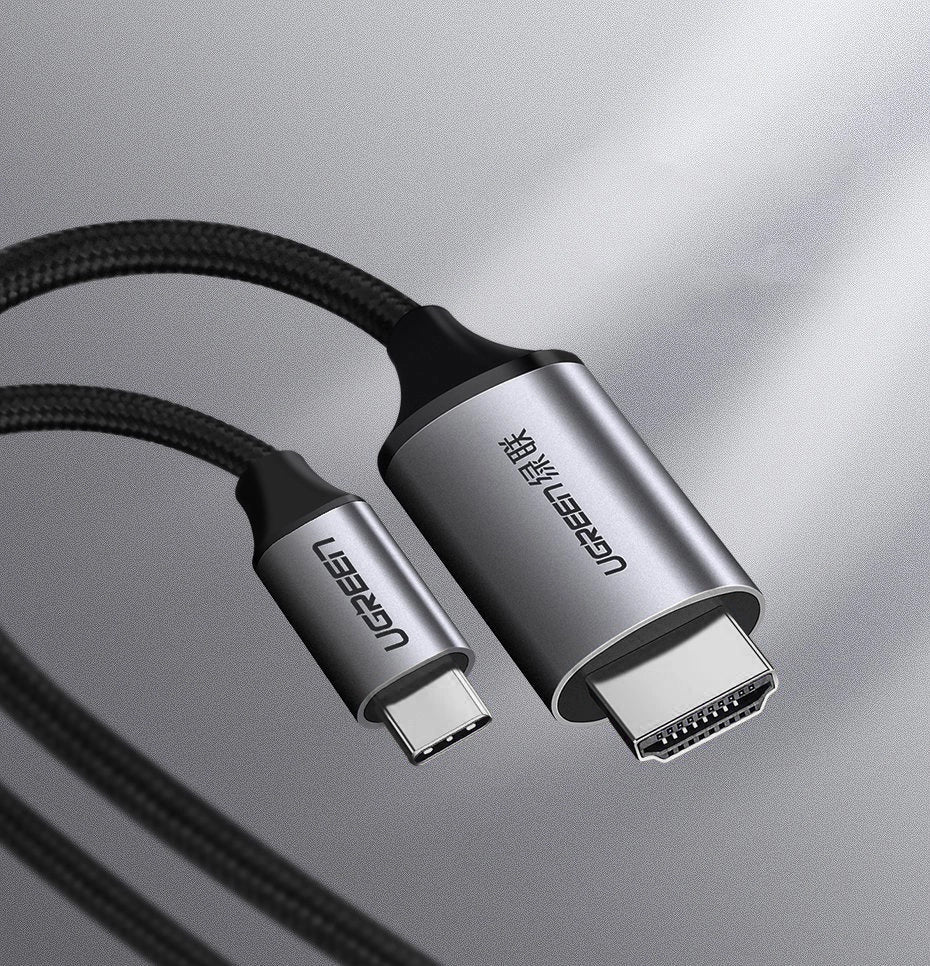 Ugreen cable HDMI cable - USB Type C 4K 60 Hz 1.5 m black-gray