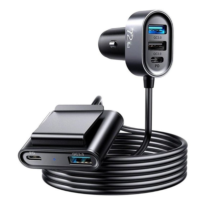 JOYROOM 72W 5 MULTI PORT (2PD 3QC3.0) FAST CAR CHARGER JR-CL05