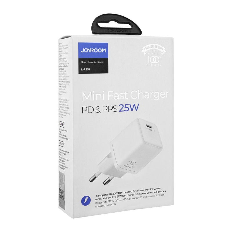 JOYROOM L-P251 PD 25W Mini Intelligent Fast Charger Adapter