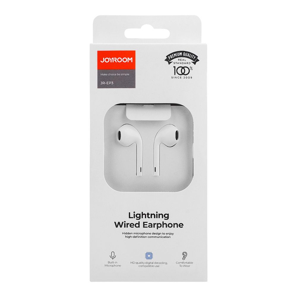 JOYROOM JR-EP3 Wired Lightning Earphone for iPhone