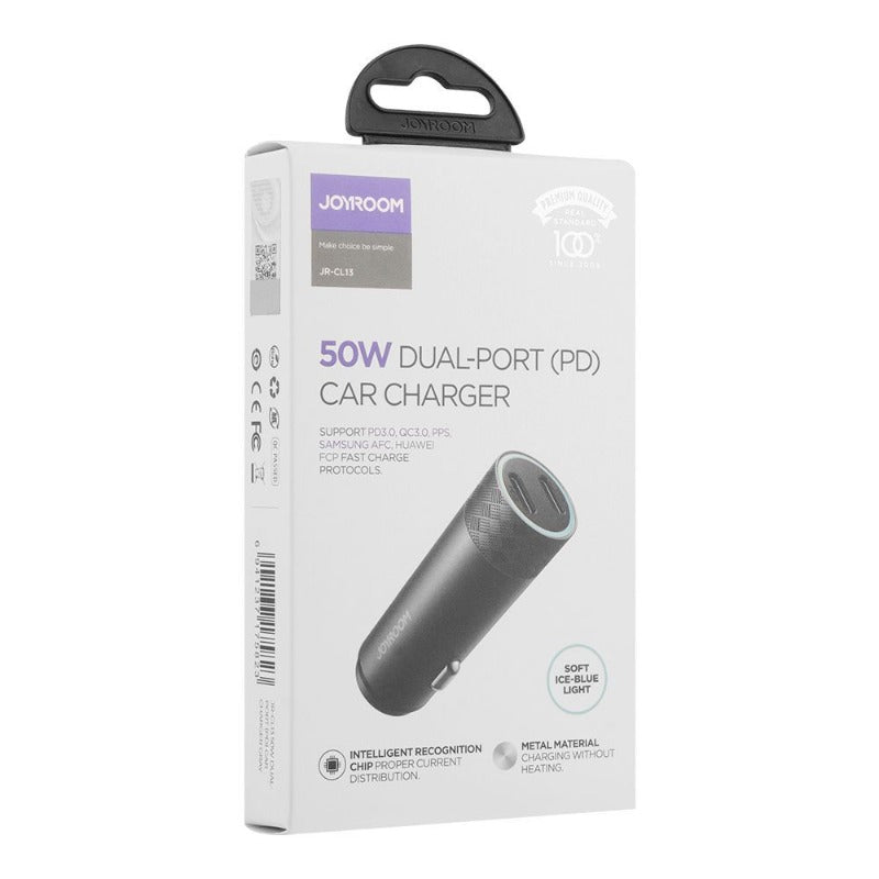 JOYROOM 50W DUAL PORT (PD) CAR CHARGER JR-CL13