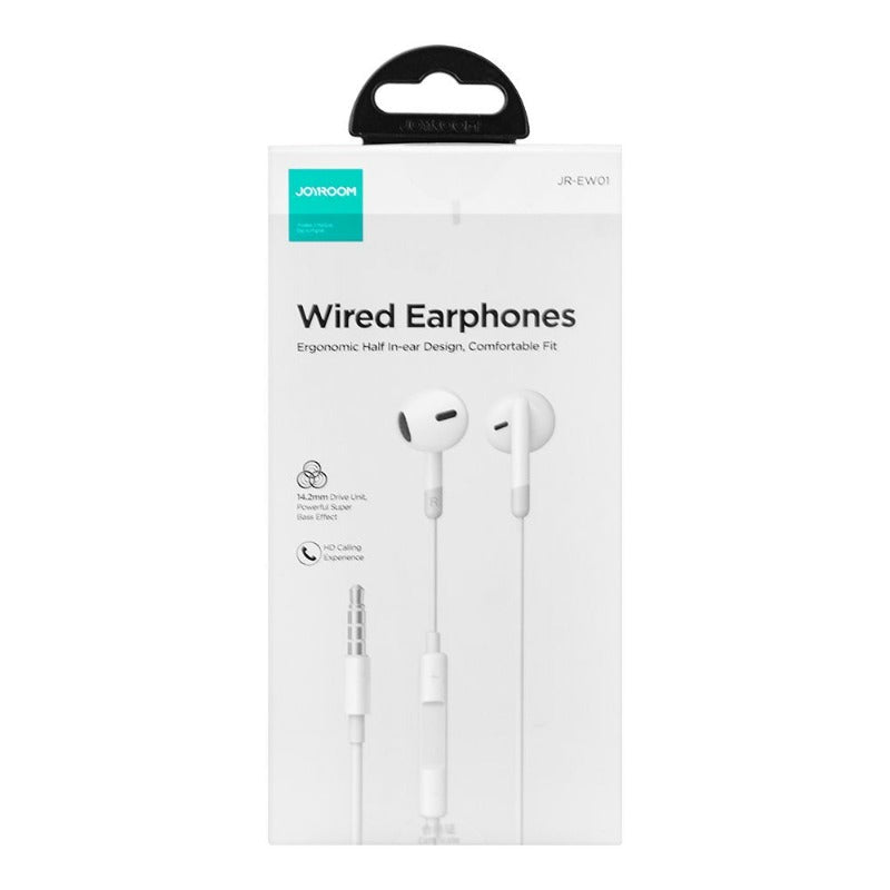 JOYROOM JR-EW01 WIRED SERIES HALF IN-EAR WIRED EARPHONES