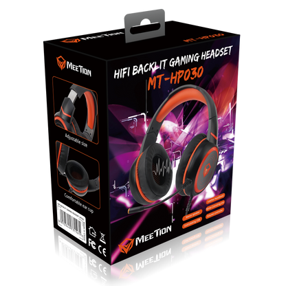 MEETION HP030 HIFI BACKLIGHT GAMING HEADPHONES