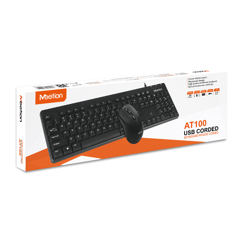 MEETION AT100 USB COMBO KEYBOARD MOUSE