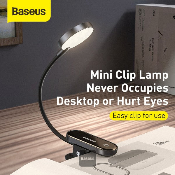 Baseus Led Desk Lamp Clip-On Night Light Reading