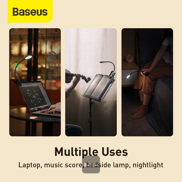 Baseus Led Desk Lamp Clip-On Night Light Reading