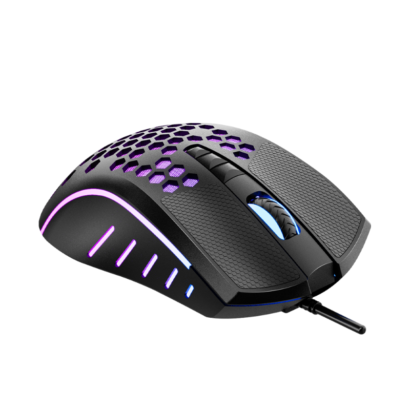 MEETION GM015 LIGHTWEIGHT RGB BACKLIGHT HONEYCOMB STYLED GAMING MOUSE