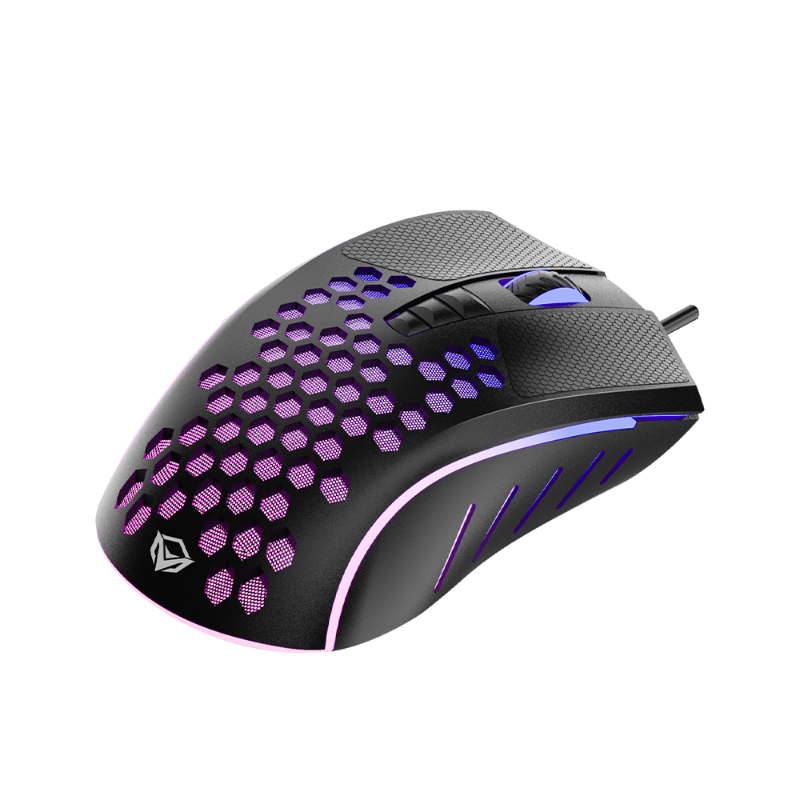 MEETION GM015 LIGHTWEIGHT RGB BACKLIGHT HONEYCOMB STYLED GAMING MOUSE