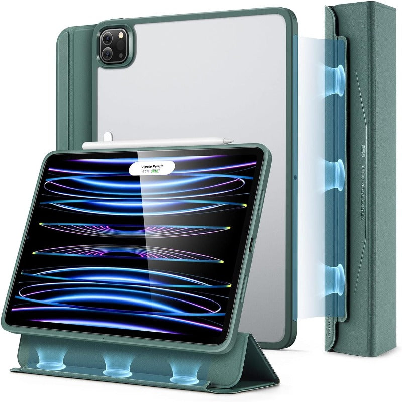 ESR HALOLOCK ASCEND HYBRID CASE WITH DATACHABLE MAGNETIC TRIFOLE COVER IPAD 11 PRO