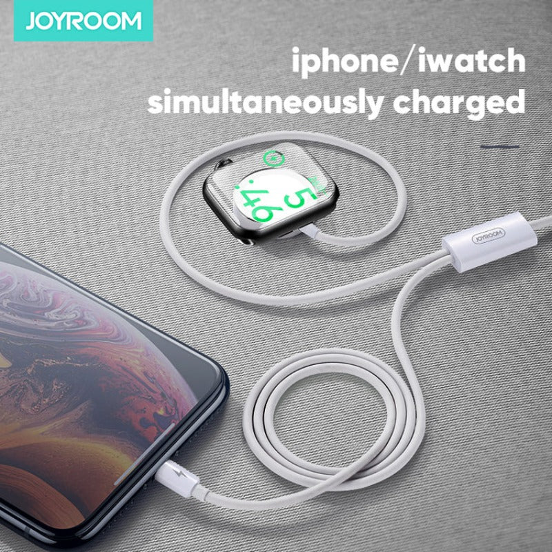 JOYROOM S-IW002S USB to Lightning + Apple Watch Magnetic Charging Cable