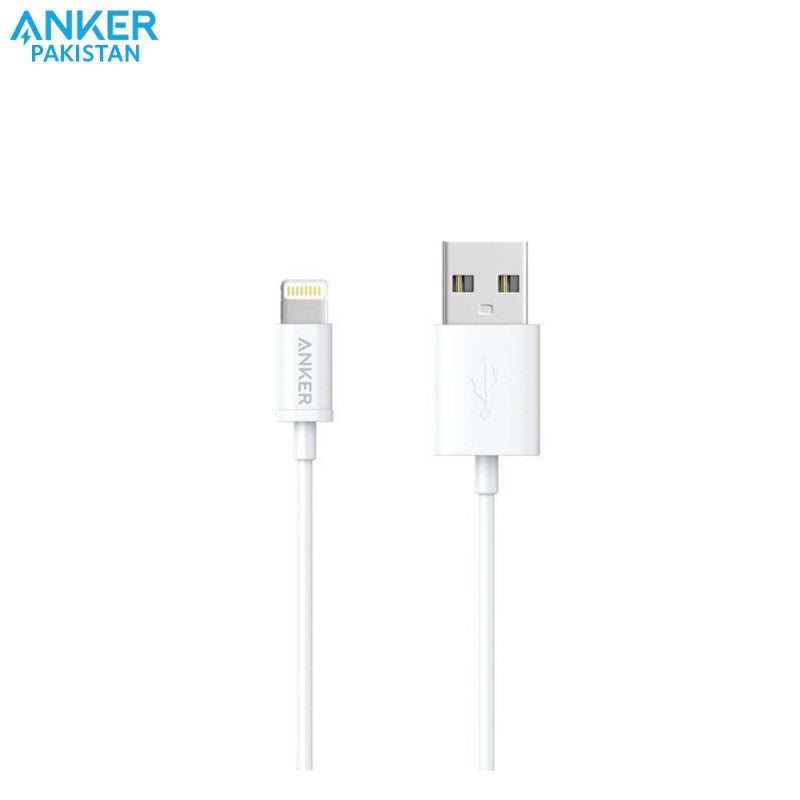 Anker Premium USB To Lightning Connector 3ft -White