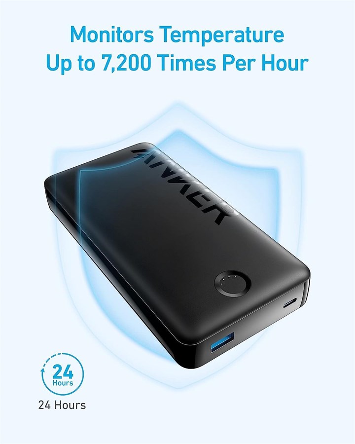 Anker Portable Charger, Power Bank, 20,000mAh with PowerIQ Technology