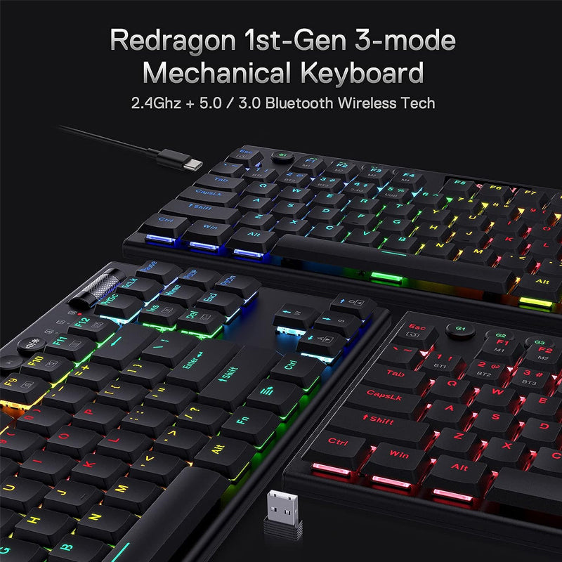  K621 Redragon Wireless Mechanical Gaming Keyboard\