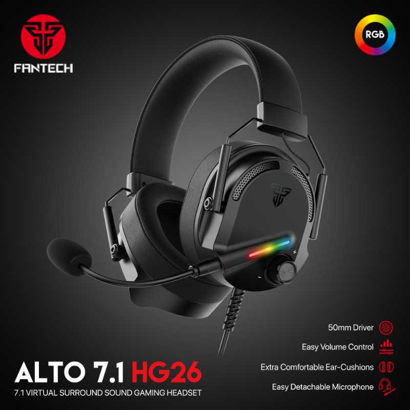 FANTECH HG26 ALTO MULTI PLATFORM GAMING 7.1 HEADPHONES