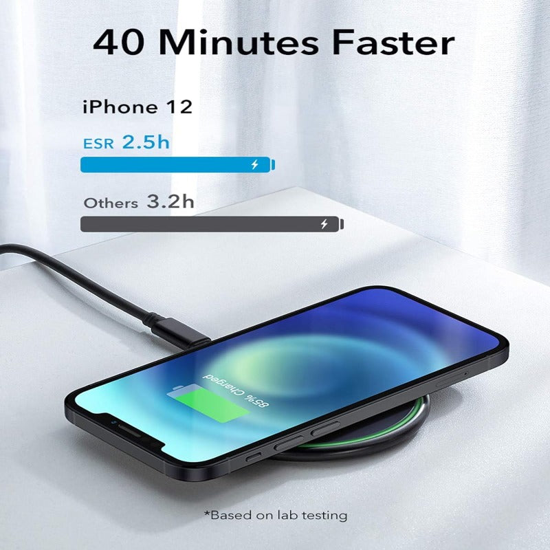 ESR HALOLOCK MAGNETIC WIRELESS CHARGER FAST & SAFE