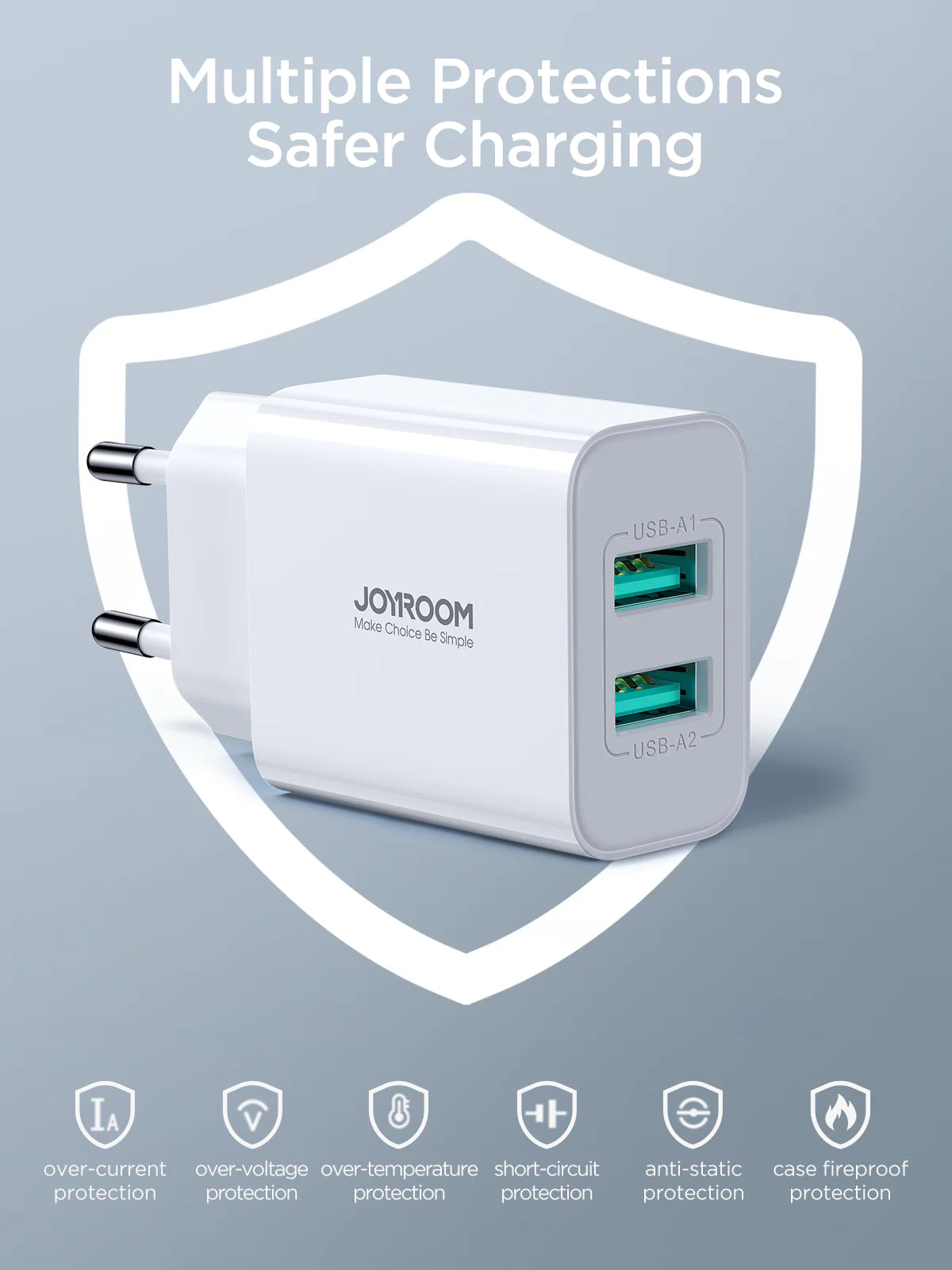 JOYROOM JR-TCN04 2.1A 2USB Charger EU