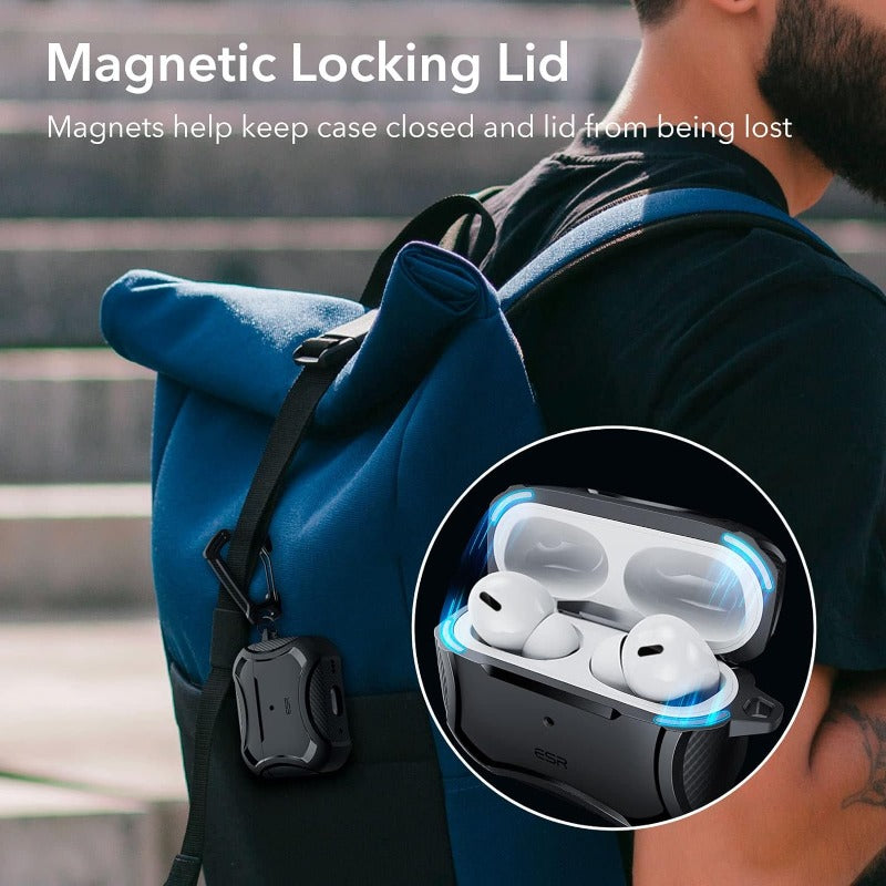 ESR HALOLOCK CYBER ARMOR MAGNETIC TOUGH CASE AIRPODS PRO