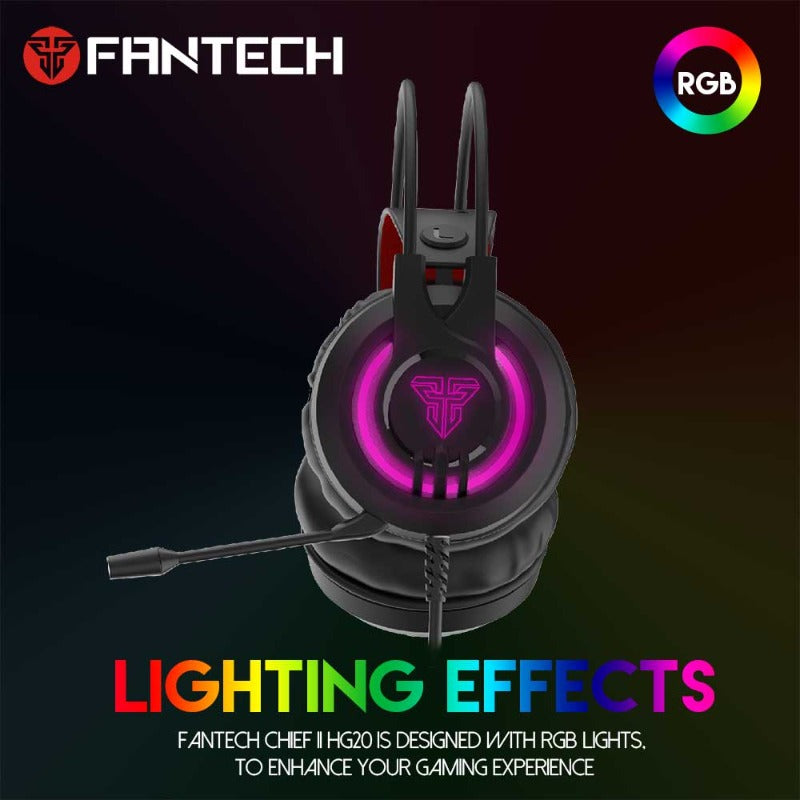 FANTECH HG20 CHIEF-II RGB 7.1 GAMING HEADPHONES