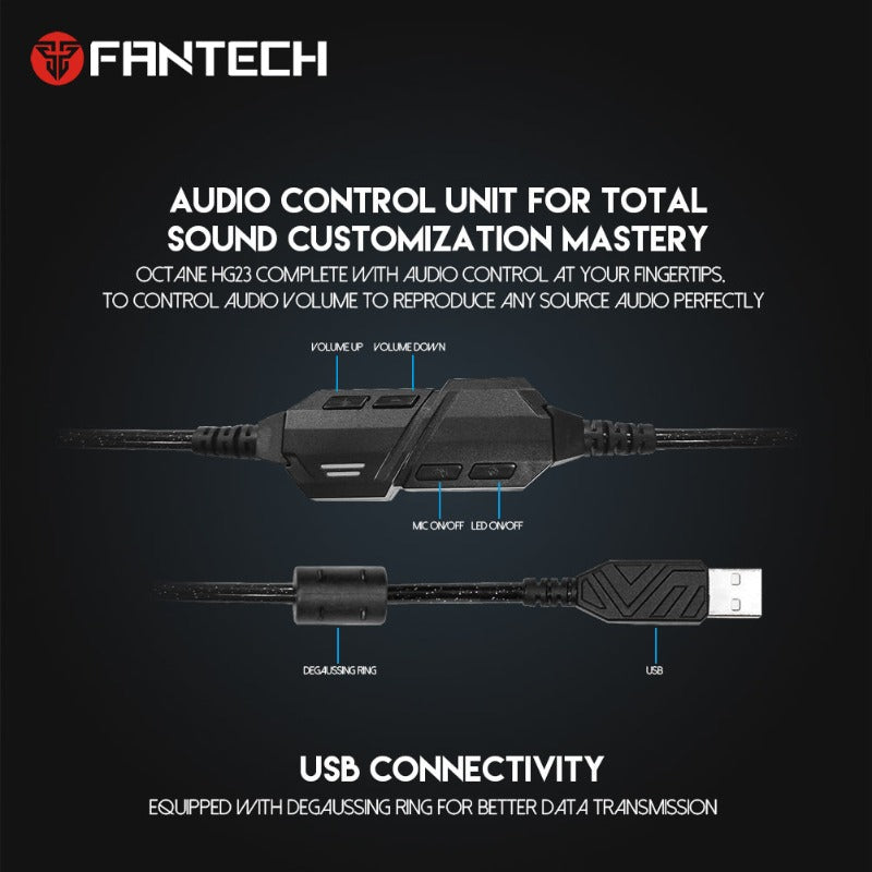 FANTECH HG23 OCTANE GAMING RGB 7.1 HEADPHONES