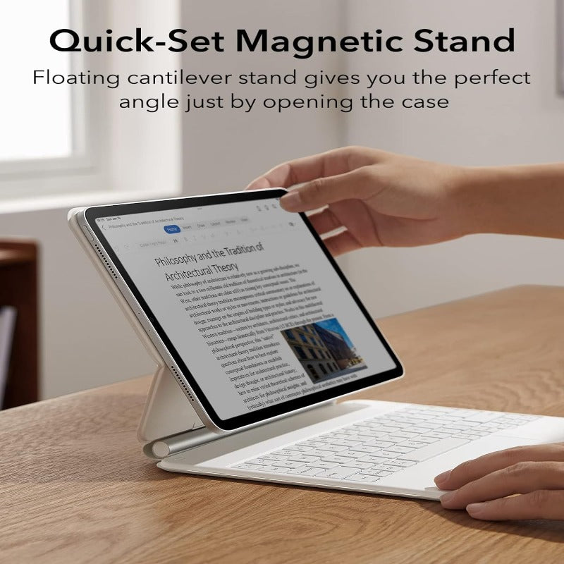 ESR HALOLOCK REBOUND MAGNETIC KEYBOARD CASE FLOATING CANTILEVER STAND & PRECISION TRACKPAD