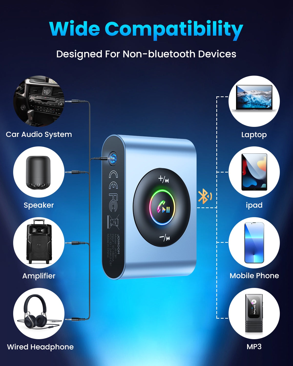 JOYROOM JR-CB1 BLUETOOTH WIRELESS RECEIVER