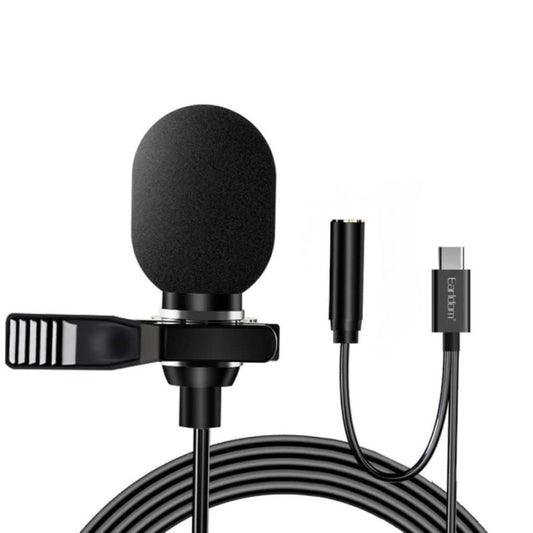 EARLDOM TYPE-C MINI MICROPHONE 3.5MM WITH CLIP E39 HANDFREE DESIGN