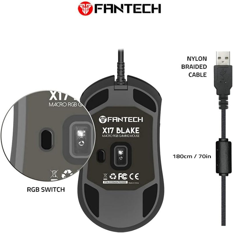 Fantech Blake X17 Macro RGB Gaming Mouse