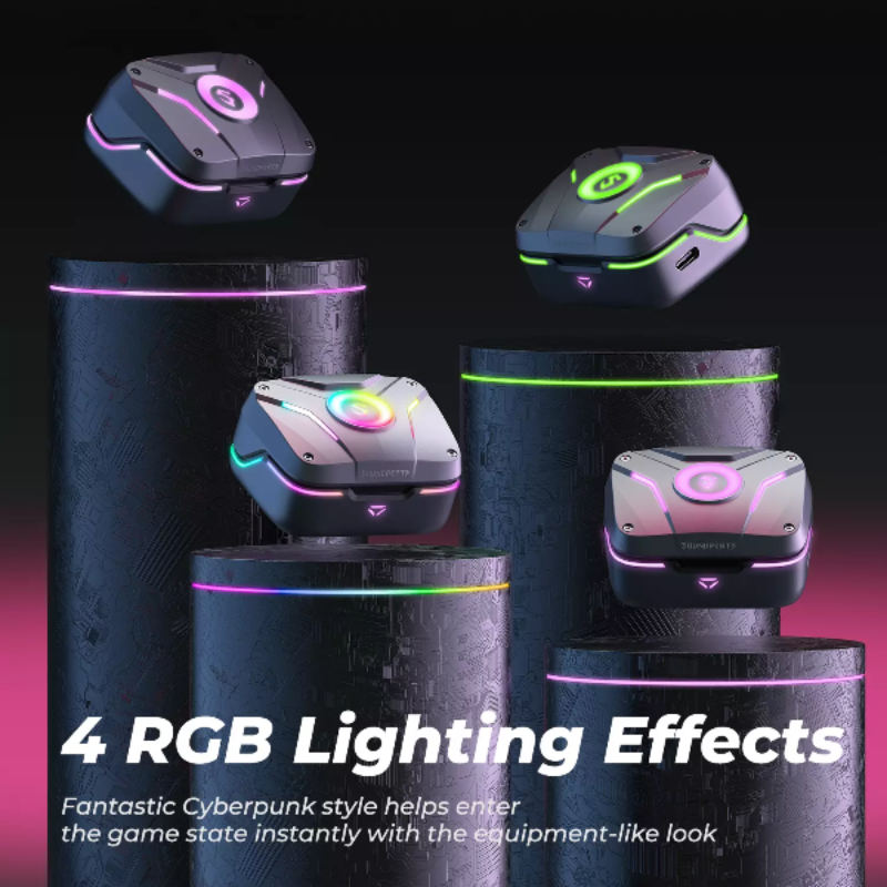 SOUNDPEATS CYBER GEAR - DYNAMIC RGB LIGHTNING GAMING EARBUDS