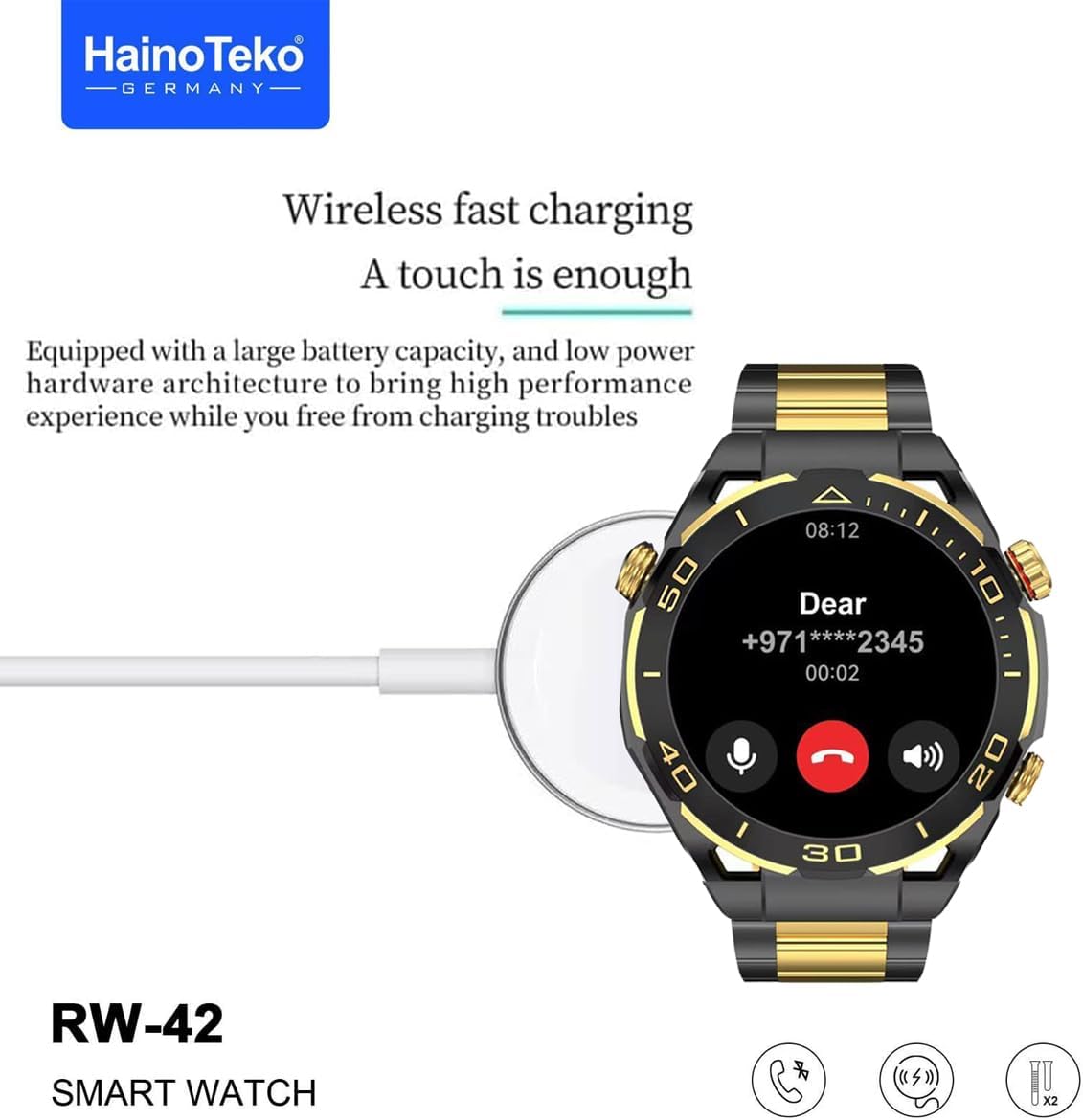 Haino Teko Germany RW42 Round Shape Large Screen AMOLED Display Smart Watch