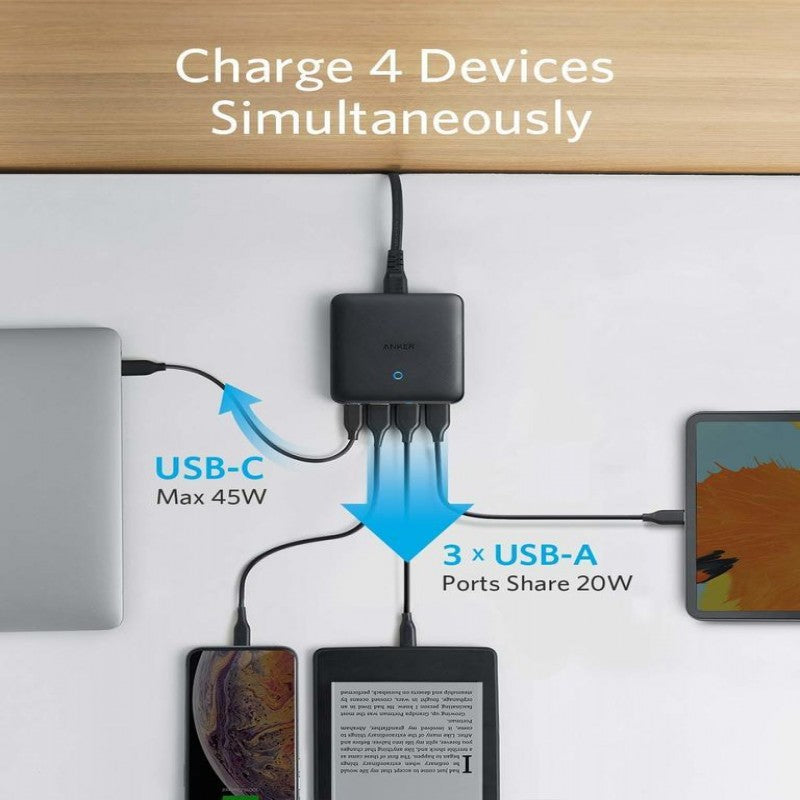 Anker Power port Atom lll Slim (Four Ports) Size Huge Power