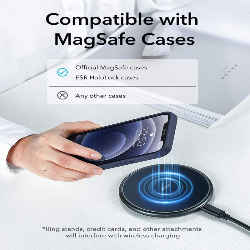 ESR HALOLOCK MAGNETIC WIRELESS CHARGER FAST & SAFE