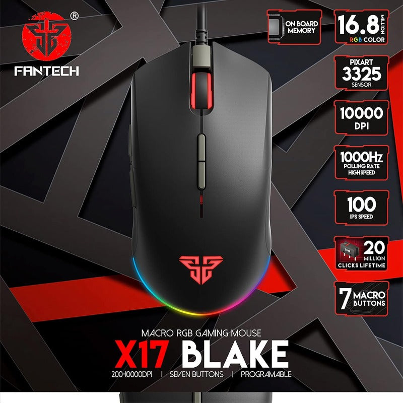 Fantech Blake X17 Macro RGB Gaming Mouse