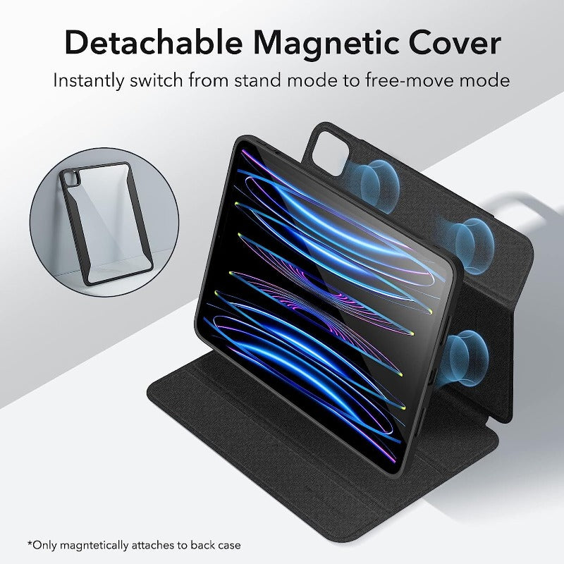 ESR HALOLOCK ASCEND HYBRID CASE WITH DATACHABLE MAGNETIC TRIFOLE COVER IPAD 11 PRO