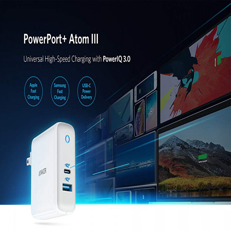 Anker PowerPort Atom lll (Two Ports) Fast Charging Ultra Compact