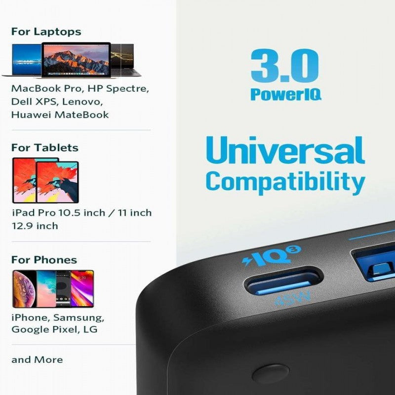 Anker Power port Atom lll Slim (Four Ports) Size Huge Power