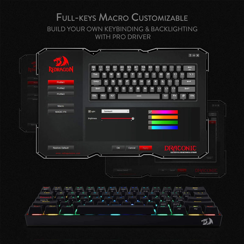 K530 Redragon RGB Gaming Keyboard