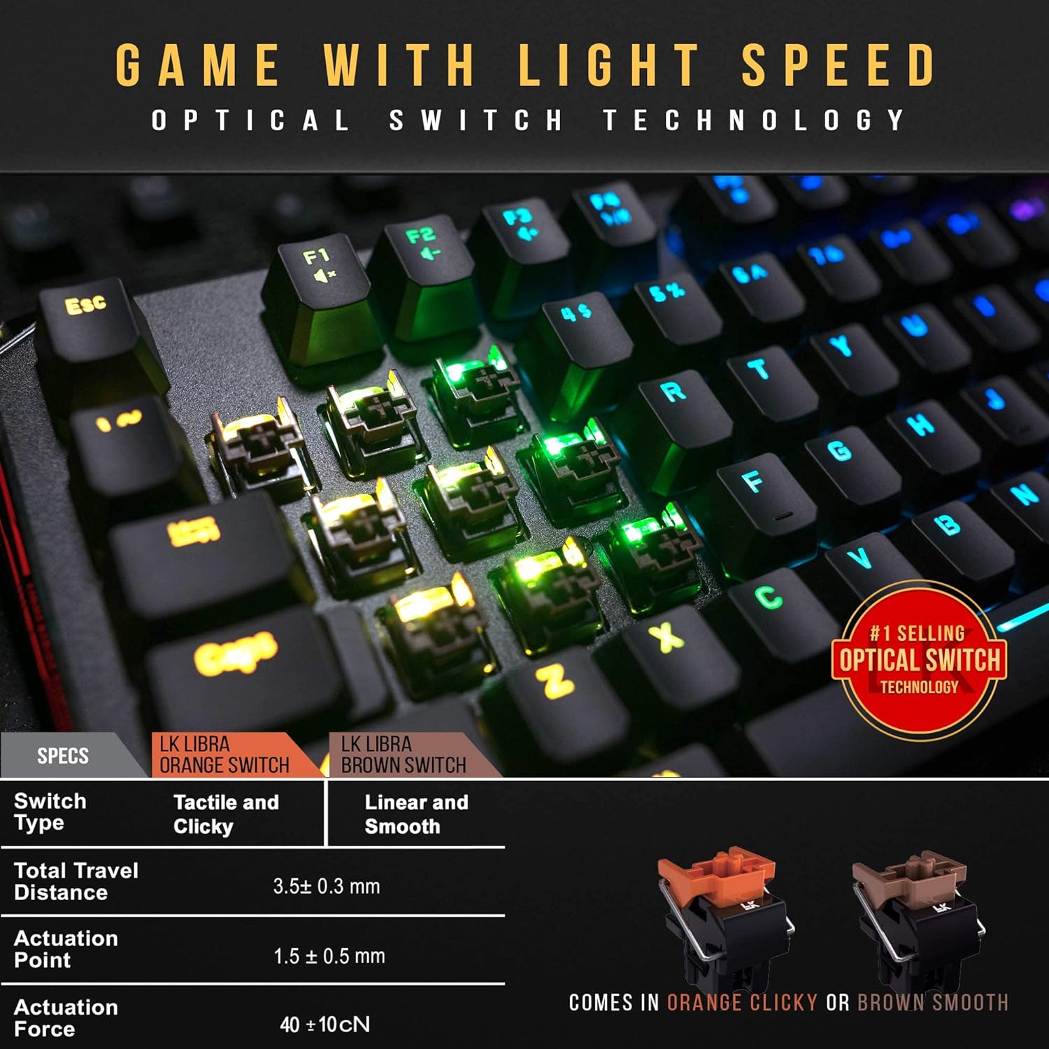 BLOODY B930 TKL Tenkeyless Optical Switch Gaming Keyboard Gaming