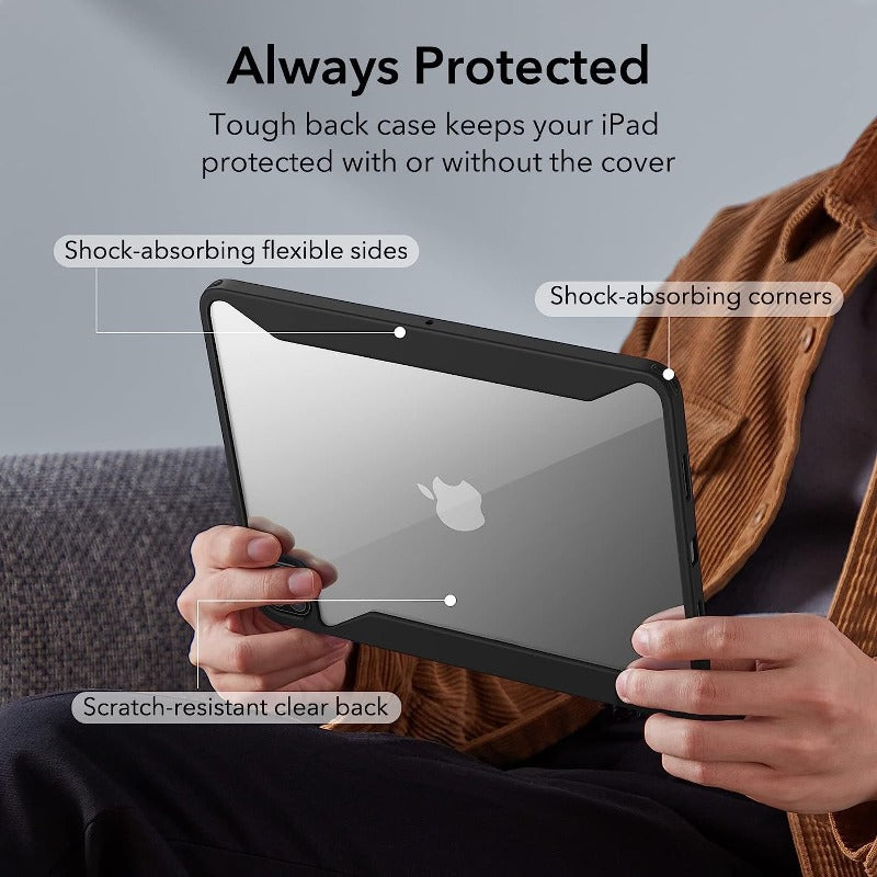 ESR HALOLOCK ASCEND HYBRID CASE WITH DATACHABLE MAGNETIC TRIFOLE COVER IPAD 11 PRO