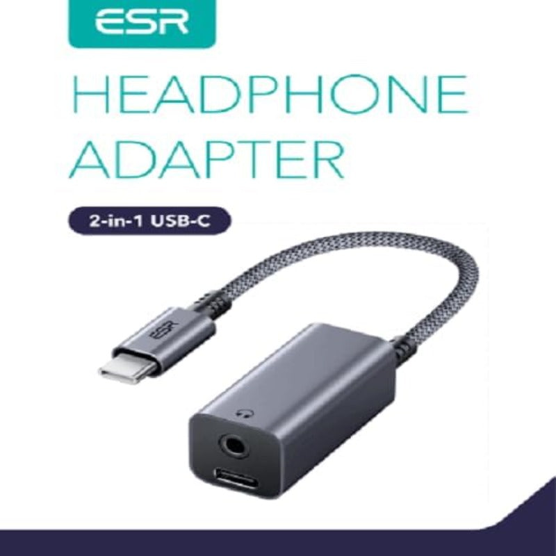 ESR HALOLOCK HEADPHONE ADAPTER 2 IN 1 USB C