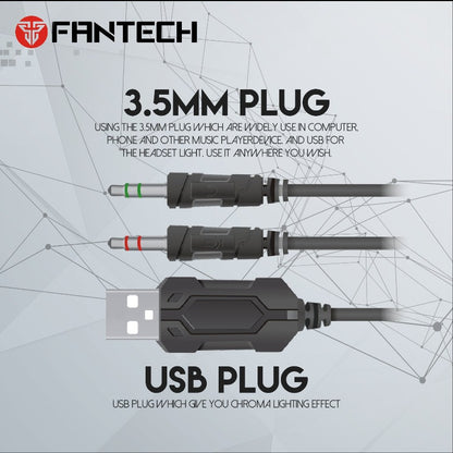 FANTECH HG20 CHIEF-II RGB 7.1 GAMING HEADPHONES