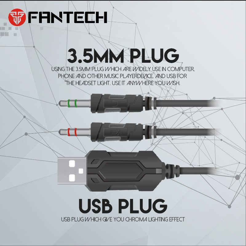 FANTECH HG20 CHIEF-II RGB 7.1 GAMING HEADPHONES