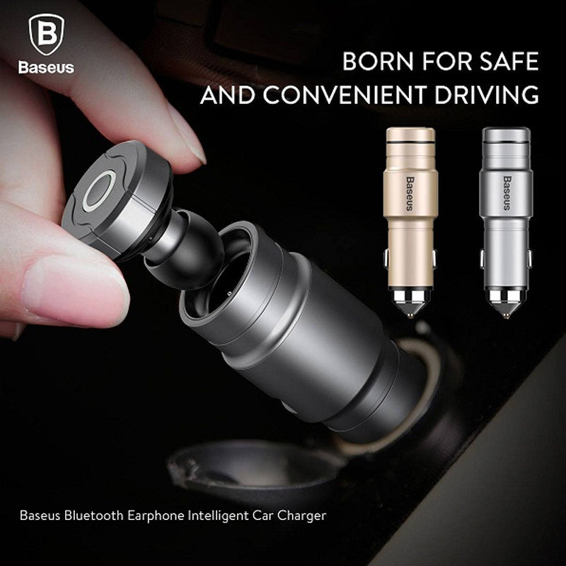 Earphone Intelligent Car Charger 2 in 1 Wireless Car 