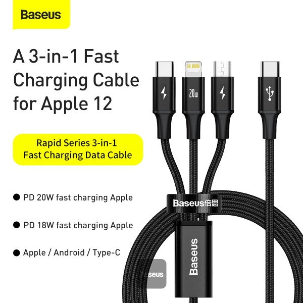 3-in-1 Fast Charging Data Cable