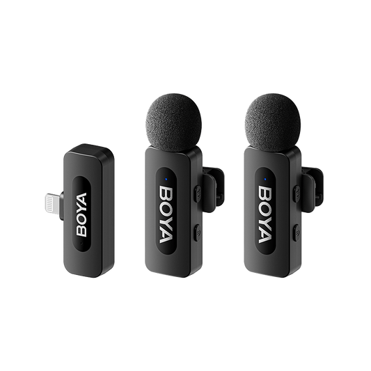 BOYA BY-V2 dual person wireless microphone system