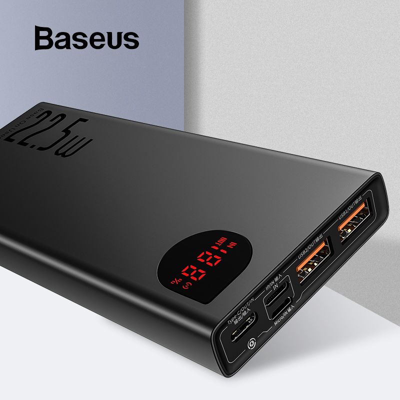 Baseus Adaman Metal Quick Charge Power Bank 10000mAh 22.5W