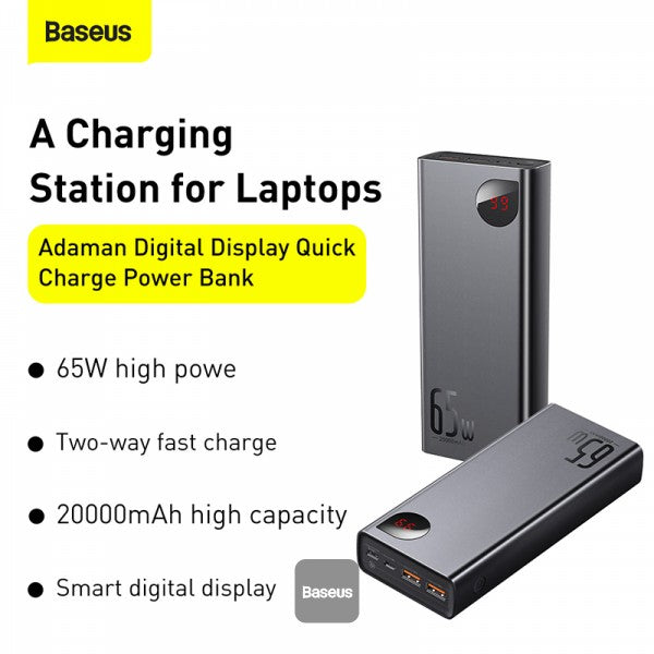 Baseus Adaman Metal Quick Charge Power Bank 10000mAh 22.5W