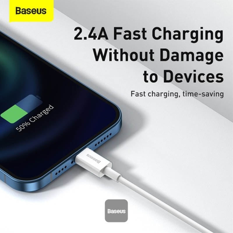 Baseus Superior Series USB to Lightning-Fast Charging Cable Data Transfer 2.4A - 1.5M